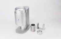 OPTION-O | LAGOM 01 | Mizen 102 mm. Blind Burrs | silber | Espressomühle