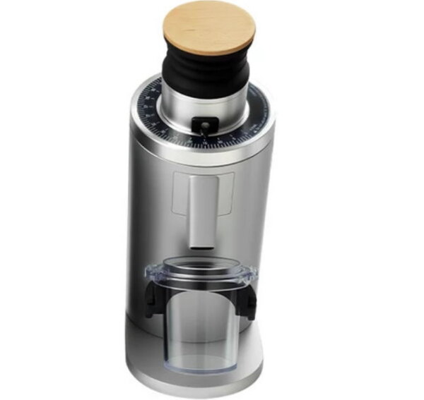 DF54 | Single Doser Espressomühle | Red Ti - Mahlscheiben | silber | V4