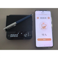 AVX | K 112E-B Barista Waage | schwarz | Bluetooth