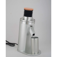 DF GRINDERS | NB64V | Single Doser Espressomuehle | Titanium Red Burrs | silber | RPM-Regler