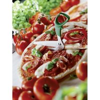 Pizzaschere grün-rot