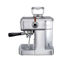 AVX | EM3701 | Kombigerät | Zweikreiser | PID  - Espressomaschine | silber | Metallgehäuse