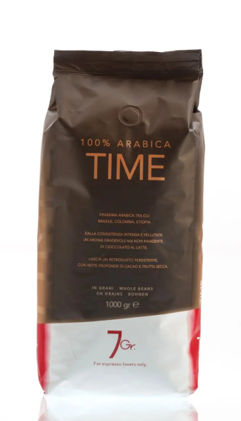 7 Gr. |  Espressobohnen Time 100% Arabica 1 kg