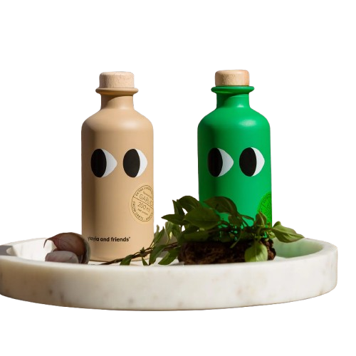 YIAYIA AND FRIENDS | Natives Olivenöl extra mit Knoblauch | 200 ml.