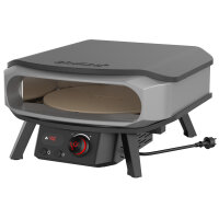 COZZE | Pizzaofen  PREMIUM  17" |  mit drehbarem Pizzastein & Digital-Thermometer  | inkl. Hitzeschild | ELEKTRO