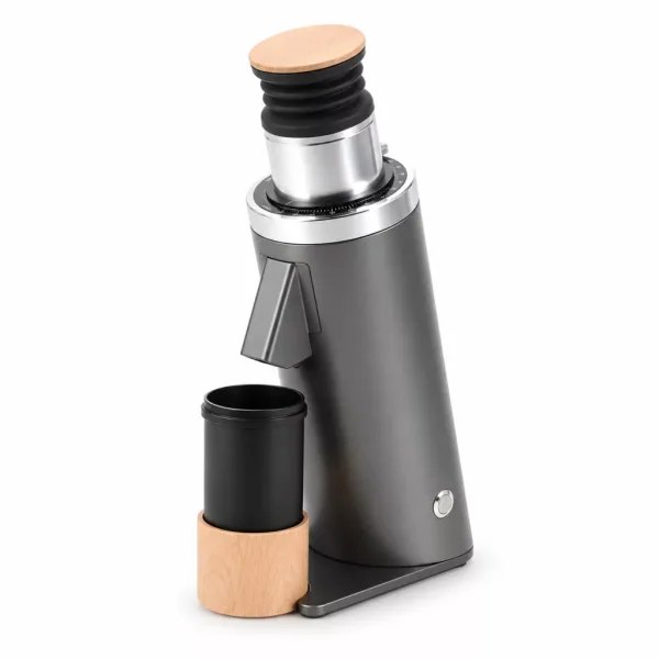 DF64 AIR | NEUHEIT | Single Doser Espressomühle | Titanium - Red Burrs | grau